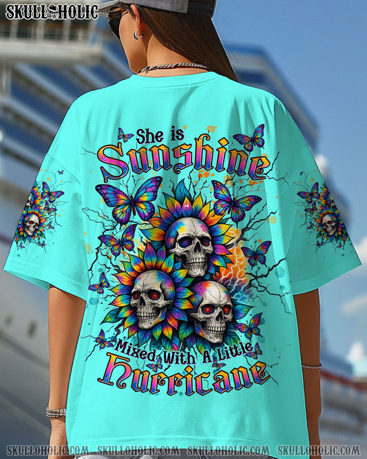 SHE IS SUNSHINE SKULL SUNFLOWER ALL OVER PRINT - TLNT2504253