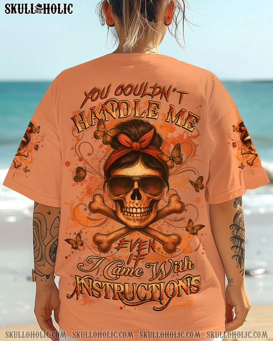 YOU COULDN'T HANDLE ME MESSY BUN ALL OVER PRINT - YHLT0905251