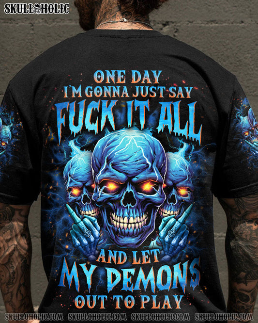 ONE DAY I'M GONNA JUST SAY F IT ALL SKULL ALL OVER PRINT - YHLN1710234