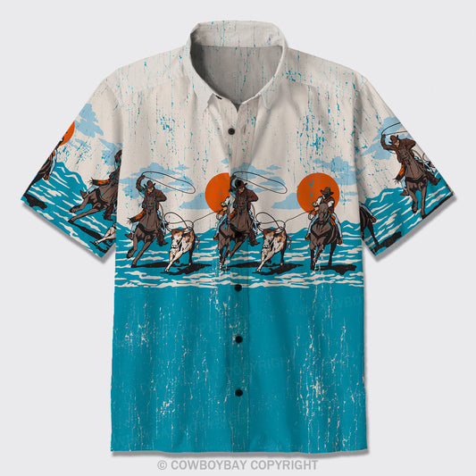 Cowboys Drive Cattle Button Up Shirts_1