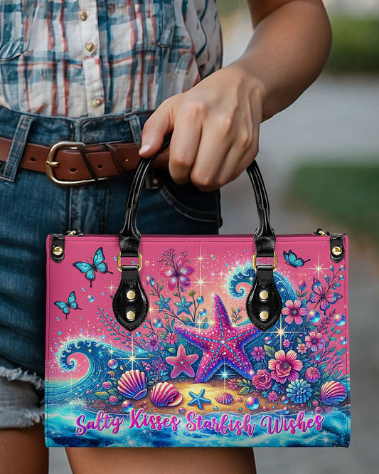 Salty Kisses Starfish Wishes Leather Handbag