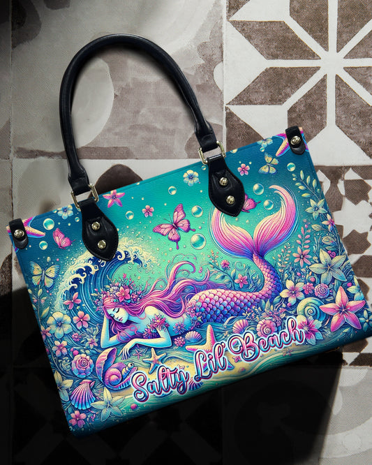 Salty Lil' Beach Mermaid Leather Handbag