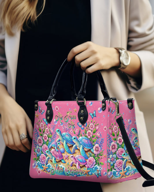 As Free As The Ocean Turtle Leather Handbag