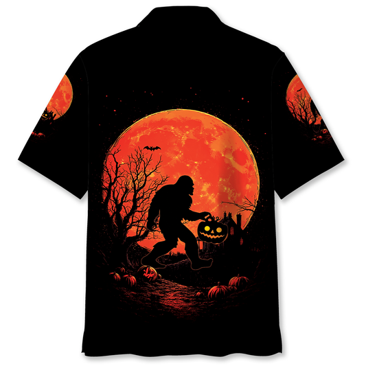 Bigfoot Blood Moon Hawaiian Shirt