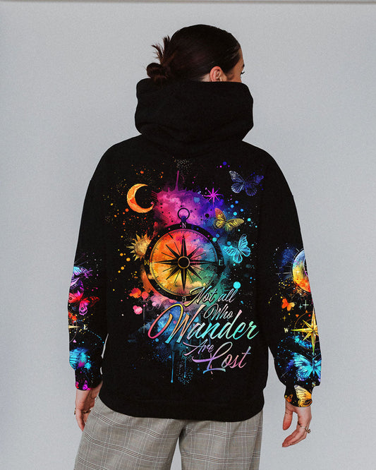 NOT ALL WHO WANDER ARE LOST COMPASS ALL OVER PRINT - TY0403242