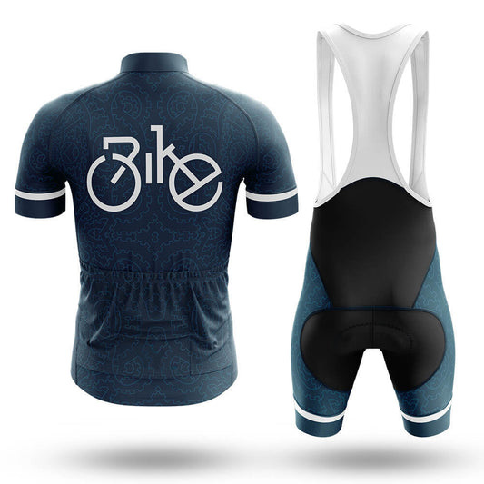 Bike Typo Men's Cycling Jersey Set, Road Bike Cycling Kit for Men, Biking Outfit, Bicycle Suit, Team Racing Uniform