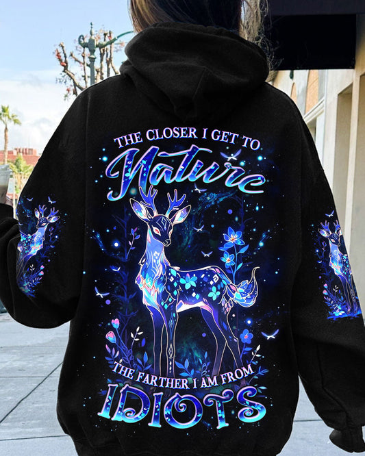 THE CLOSER I GET TO NATURE DEER ALL OVER PRINT - YHDU1209242