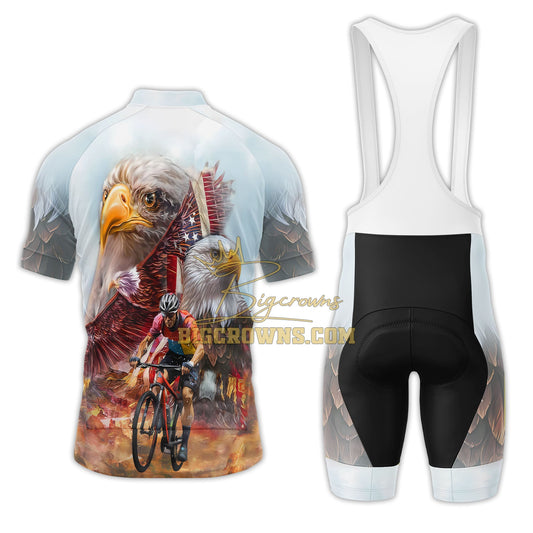 BigCrowns | American Eagle Pride Sleeve Cycling Kit