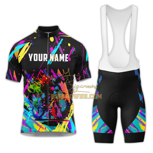 BigCrowns | Graffiti Art Camo Sleeve Custom Name Cycling Kit