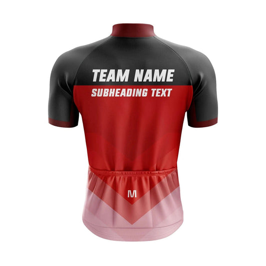 BigCrowns | Custom Name Red Cycling Team Jersey and Bibs