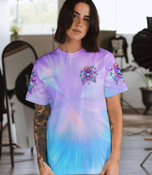 BUT DID YOU DIE MOM LIFE MESSY BUN SKULL ALL OVER PRINT - TLTR1303251