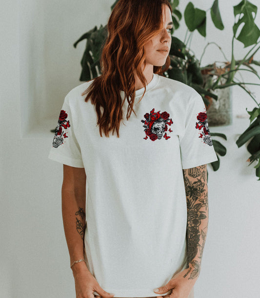 BUT DID YOU DIE MOM LIFE MESSY BUN SKULL ALL OVER PRINT - TLTR1403252