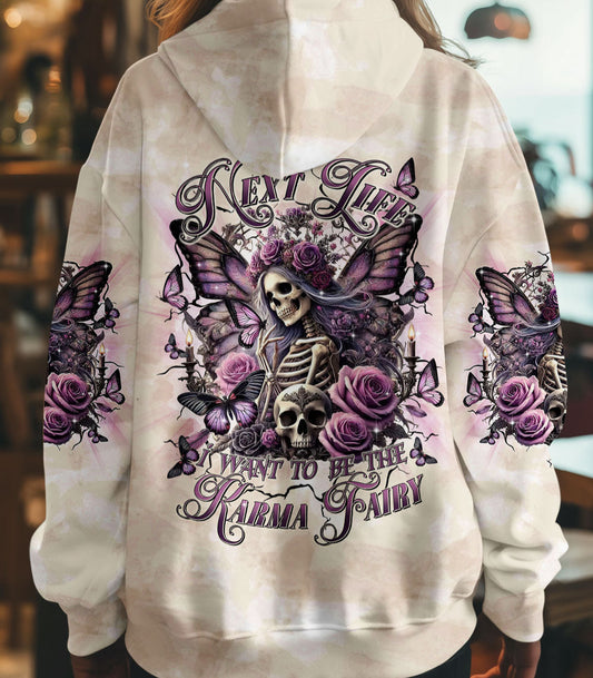 KARMA FAIRY SKULL SKELETON BUTTERFLY ALL OVER PRINT - TLTR2502252