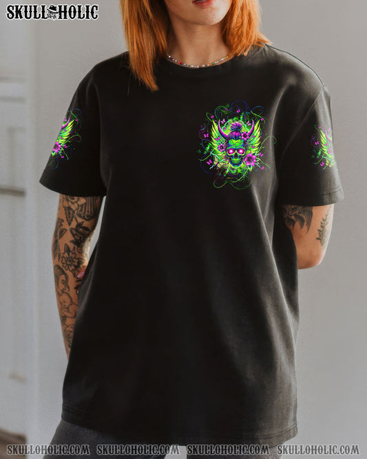 IT'S GOING TO BE ONE OF THOSE DAYS MESSY BUN SKULL ALL OVER PRINT - TLTW0104253