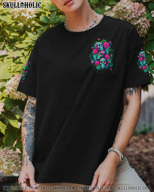 THE GOOD GIRL IN ME GOT TIRED SKULL ROSE ALL OVER PRINT - TLTW1004252