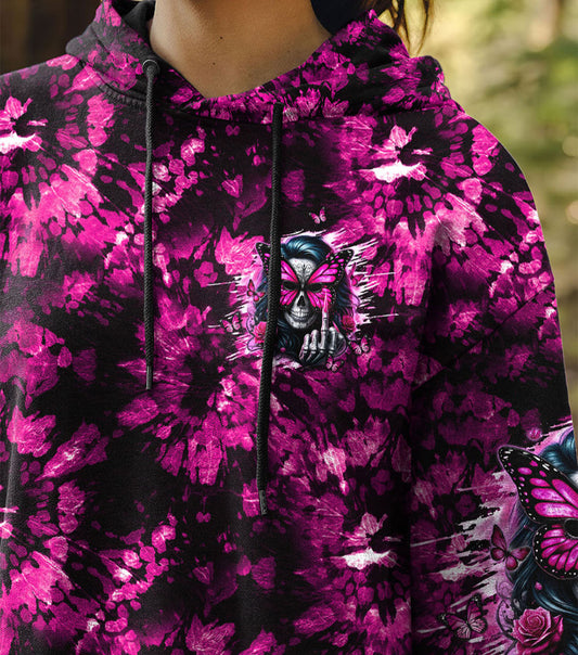 HOW HEARTLESS I CAN BE SKULL LADY TIE DYE ALL OVER PRINT - TLTW2102252