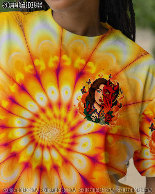 SHE'S A DEVIL IN DISGUISE SKULL LADY ALL OVER PRINT - TLTW2504251