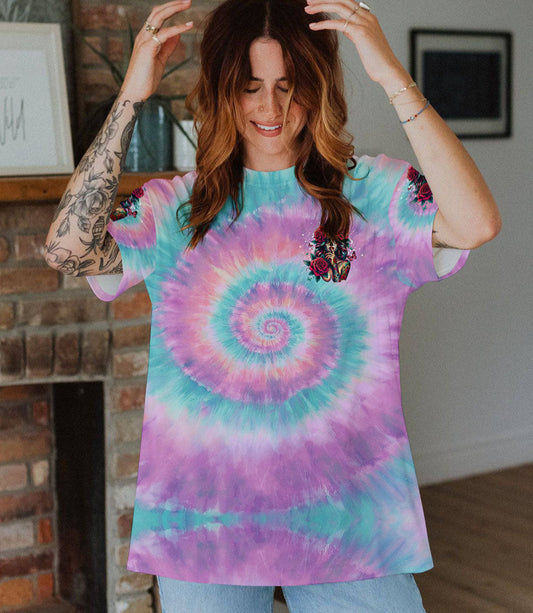 SHHH NO ONE CARES TIE DYE ALL OVER PRINT - TYQY0703252