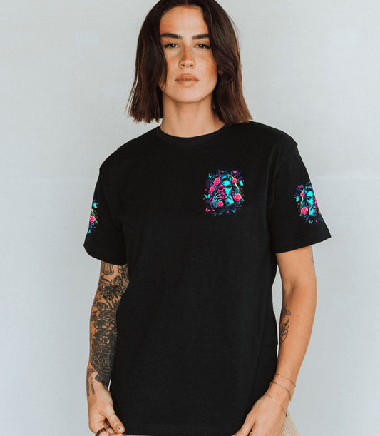 DON'T TRY TO FIGURE ME OUT SKULL ALL OVER PRINT - YHDU2103251