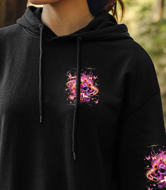SHE IS SUNSHINE SKULL SUNFLOWER ALL OVER PRINT - YHHG1303252