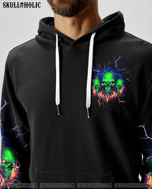 STUCK BETWEEN IDK IDC AND IDGAF SKULL ALL OVER PRINT - YHHN1112234