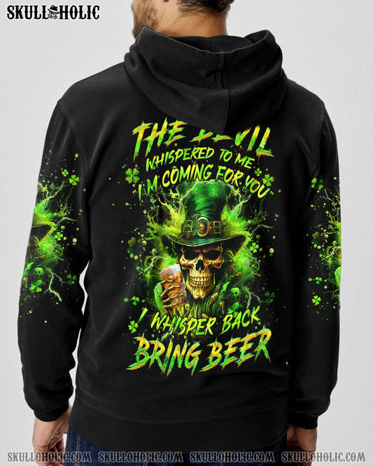 THE DEVIL WHISPERED TO ME BRING BEER SKULL PATRICK'S DAY ALL OVER PRINT - YHHN2301241