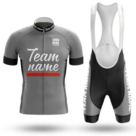 BigCrowns | Black Gray Cycling Short Sleeve Custom Name Cycling Kit
