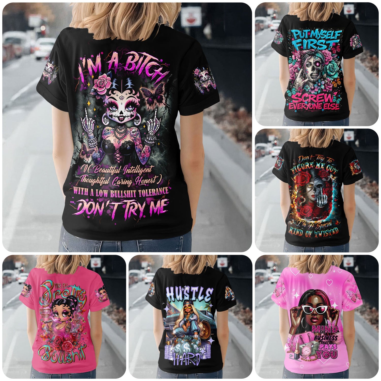 Women Skull 3D T-Shirt Collection