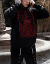 Satan Bat Wing Print Sweatshirt