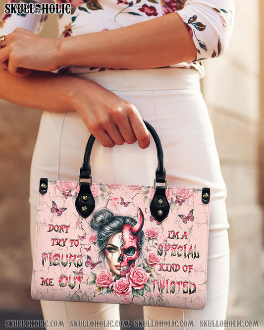 DON'T TRY TO FIGURE ME OUT LEATHER HANDBAG - YHHG3110244