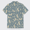 Easter Rabbit On Wheat Field Button Up Shirts