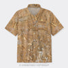 Natural Vegetation Printing Button Up Shirts