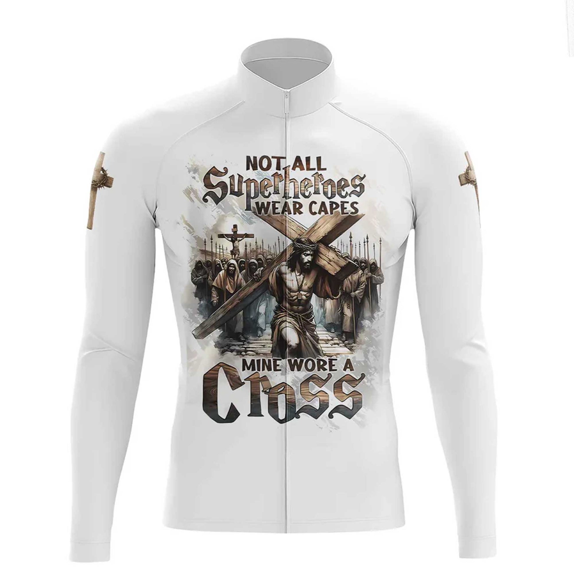 Jesus Cross Men's Cycling Jersey Set, Road Bike Cycling Kit for Men, Biking Outfit, Bicycle Suit, Team Racing Uniform