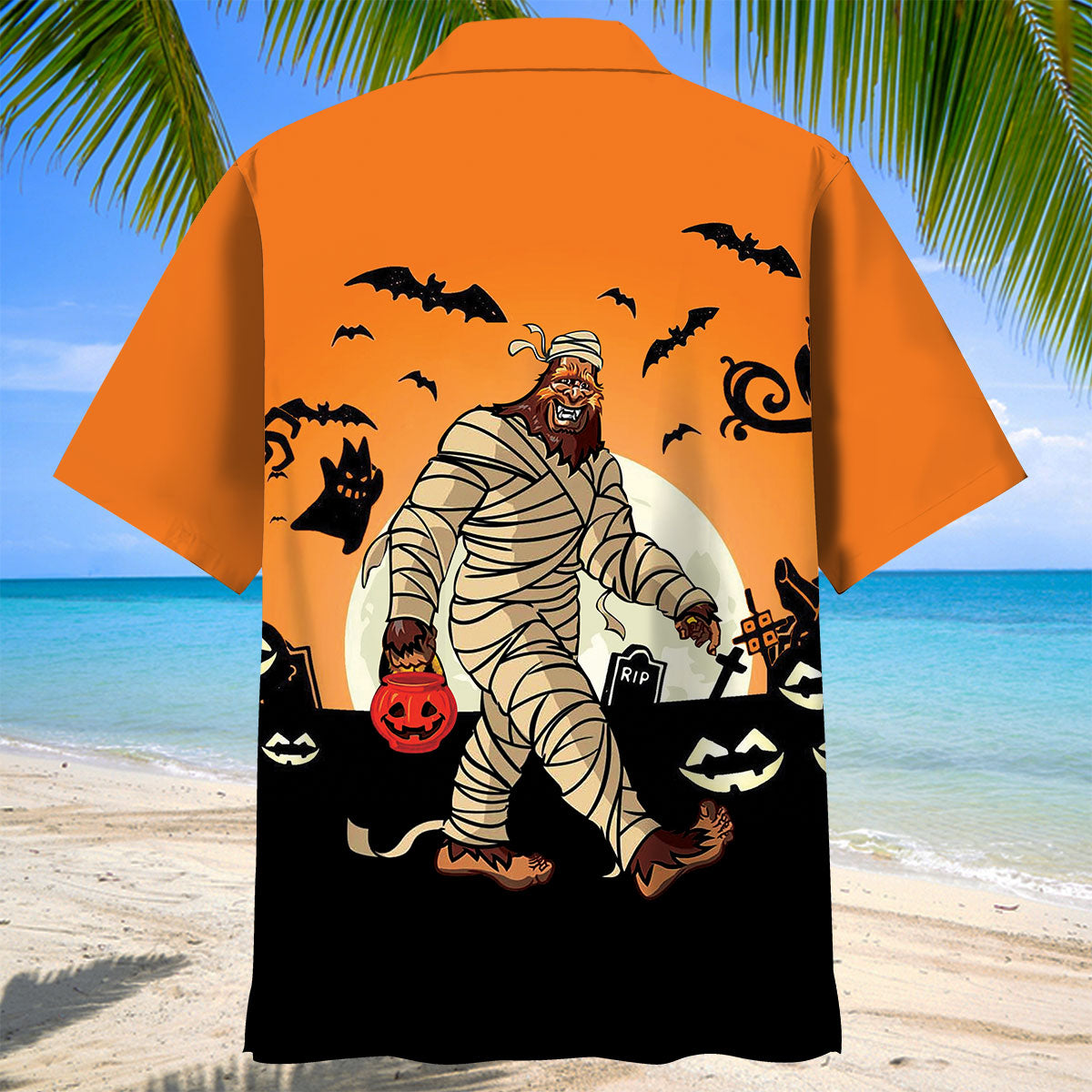 Bigfoot Mummy Hawaiian Shirt