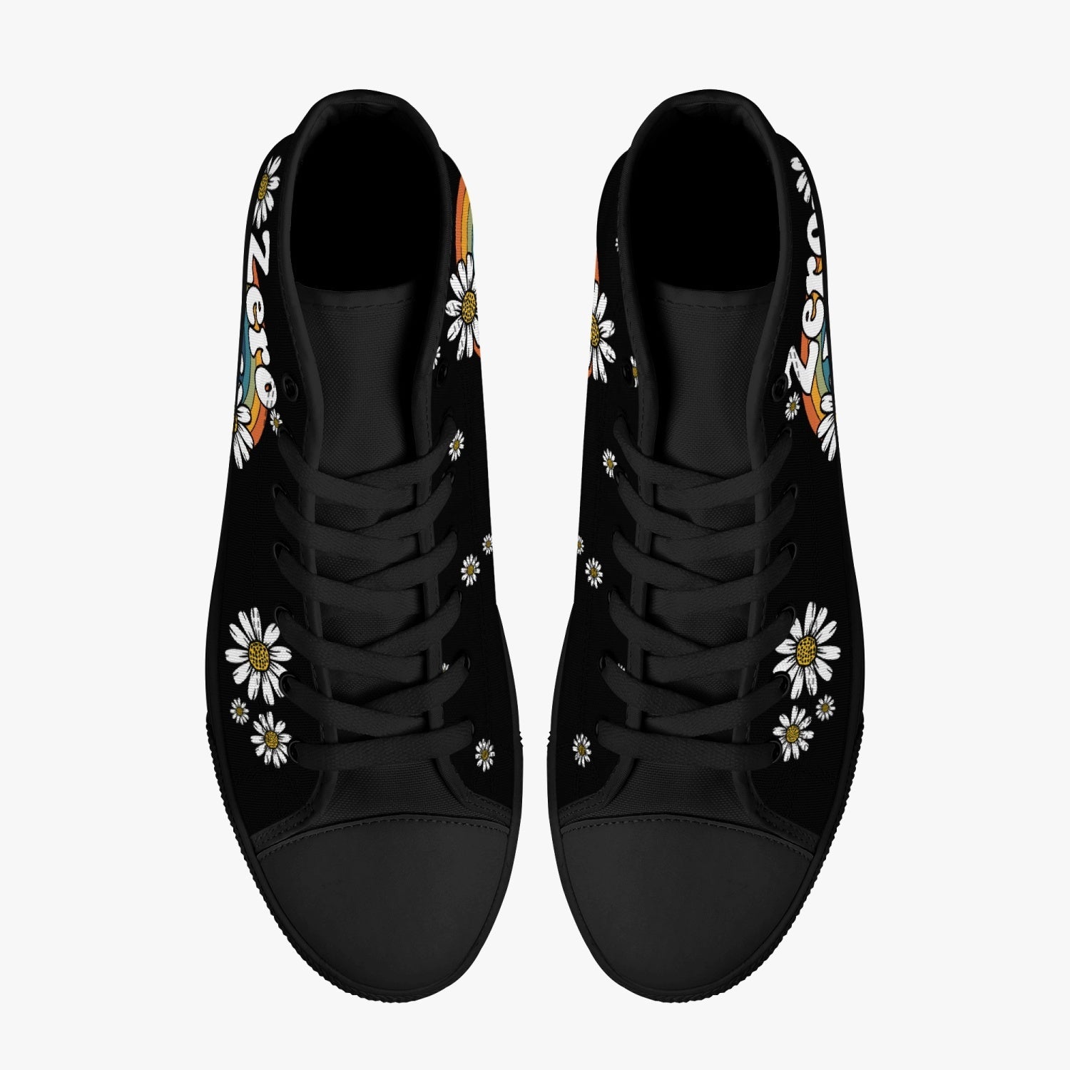 ZERO F GIVEN DAISY RAINBOW HIGH TOP CANVAS SHOES - TY0410221