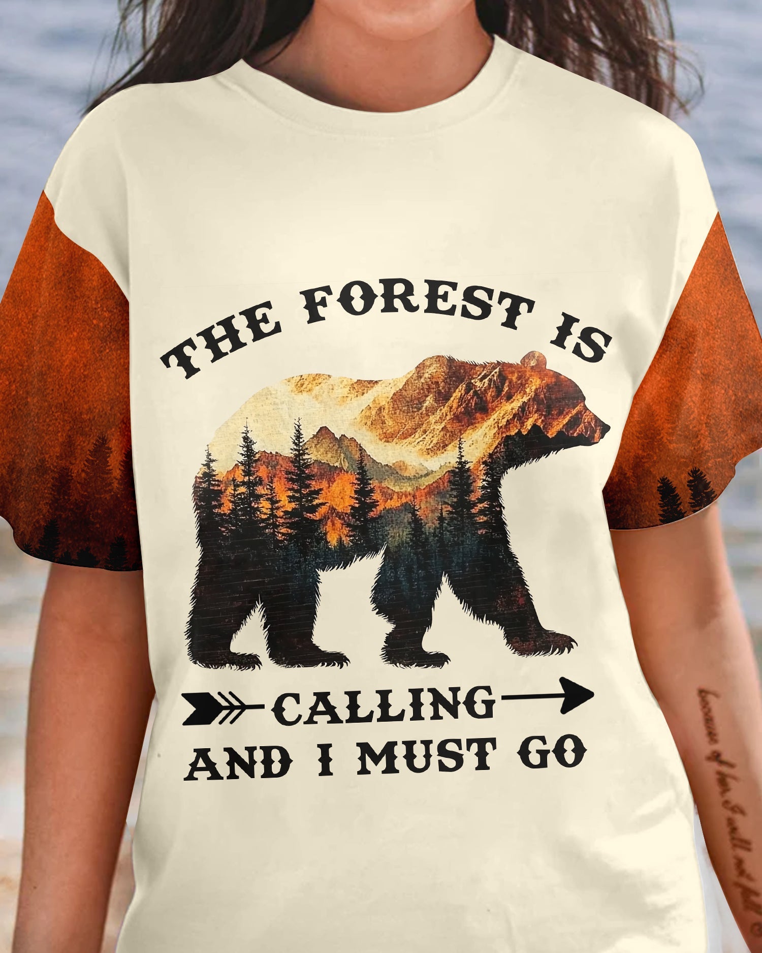 The Forest Is Calling And I Must Go Bear All Over Print Shirt