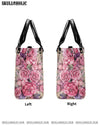 PINK ROSE SKULL LEATHER HANDBAG - YHHG1206244