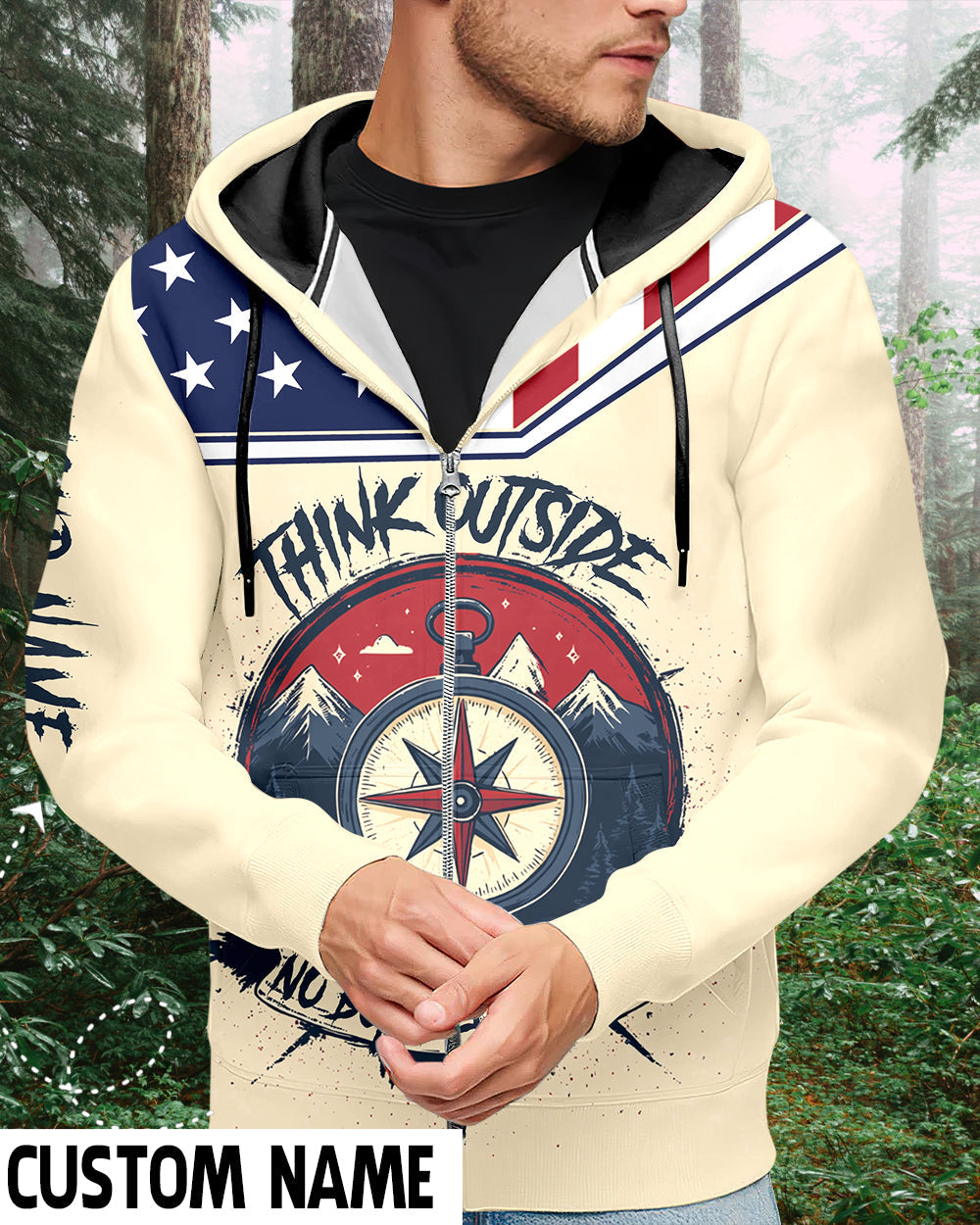 Custom Name Think Outside No Box Required All Over Print Shirt