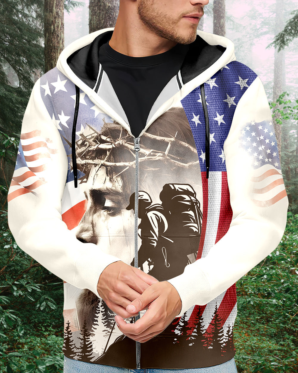 Hiker And His God All Over Print Shirt