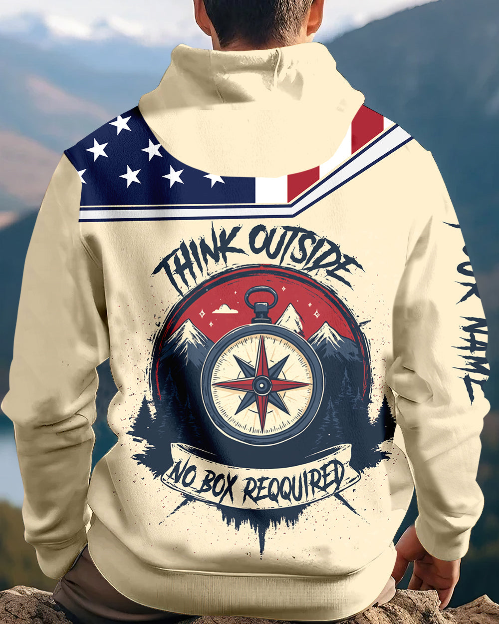 Custom Name Think Outside No Box Required All Over Print Shirt