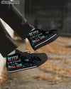 I'M THE F QUEEN SUGAR SKULL HIGH TOP CANVAS SHOES - TLTW0504239