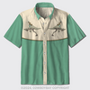 Cowboy Warrior And Dragon Button Up Shirts
