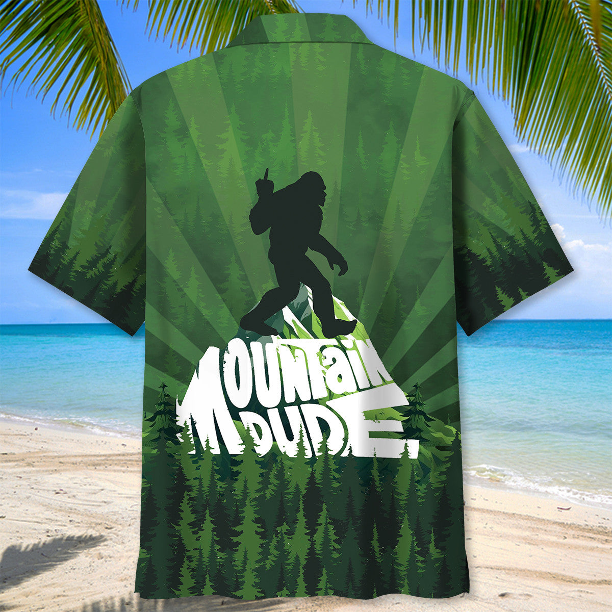Mountain Bigfoot Hawaiian Shirt