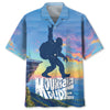 Bigfoot Mountain Hiking Hawaiian Shirt