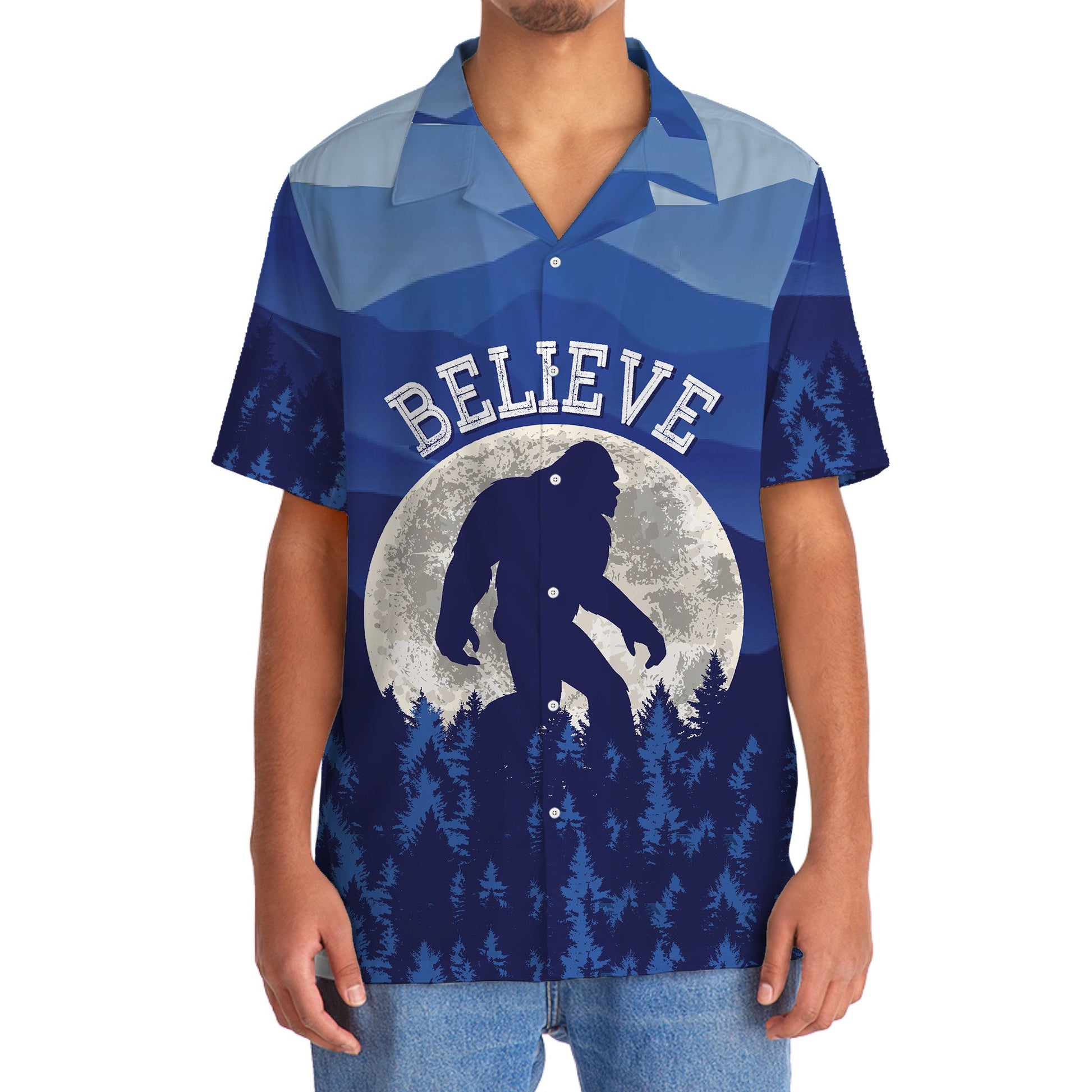 Bigfoot Believe Hawaiian Shirt