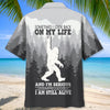 Sometimes I look Back On My Life Funny Bigfoot Hawaiian Shirt