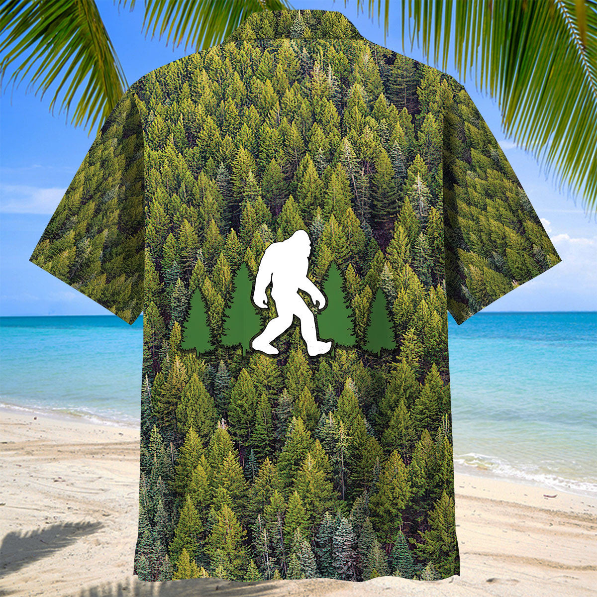 Bigfoot Dad Is Like Regular Dad But Way More Squatchy Hawaiian Shirt