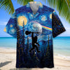 Bigfoot Guitar Starry Night Hawaiian Shirt