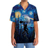 Bigfoot Guitar Starry Night Hawaiian Shirt