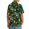 Camping Bigfoot Alien Fire and Beer Hawaiian Shirt